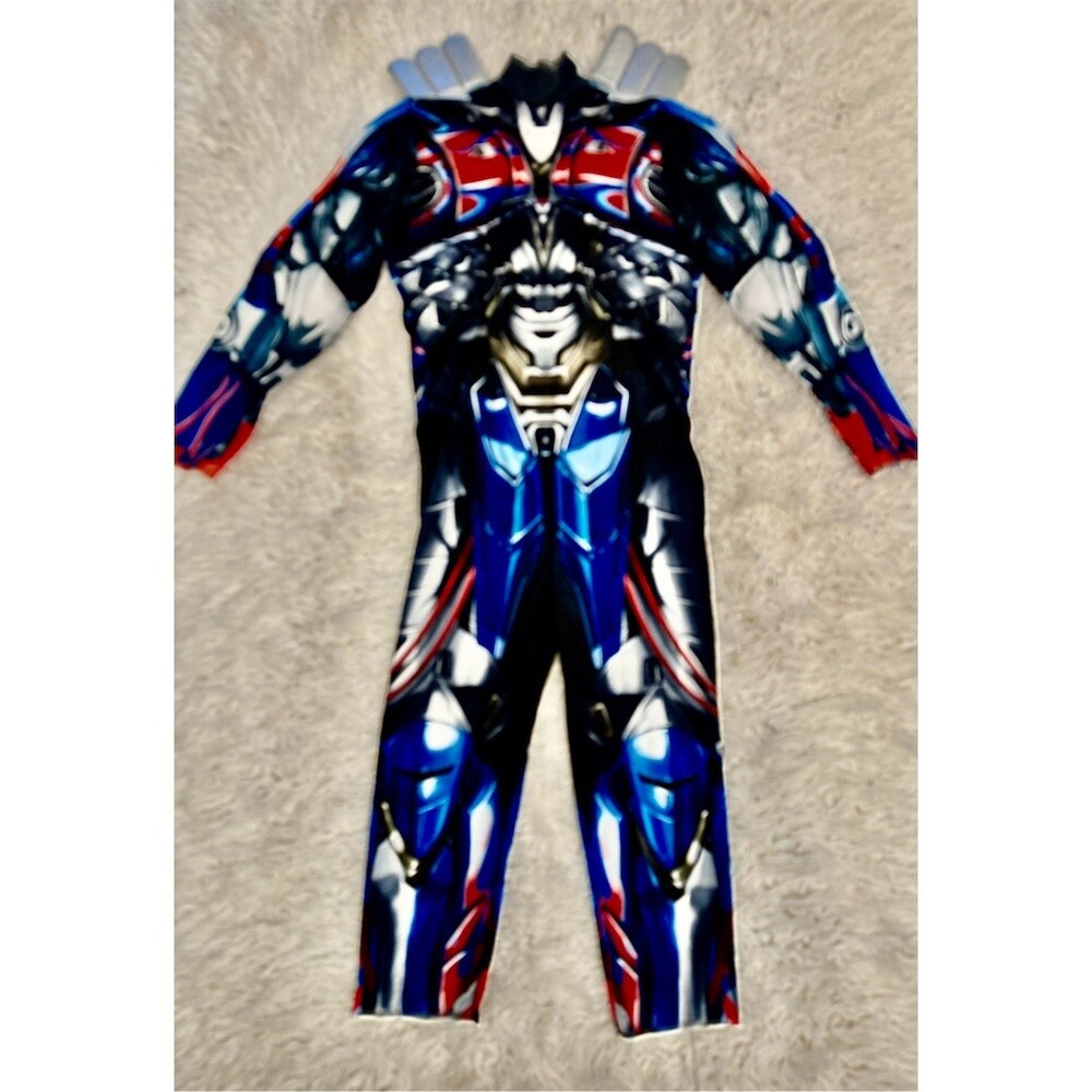 Transformers Optimus Prime Costume Kids Size M Muscle Padded Jumpsuit